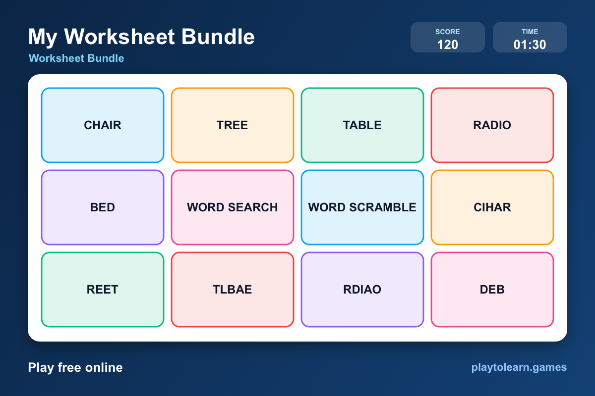 🏠 house rooms and parts of a house worksheet bundle — printable worksheet preview — for 2nd Grade