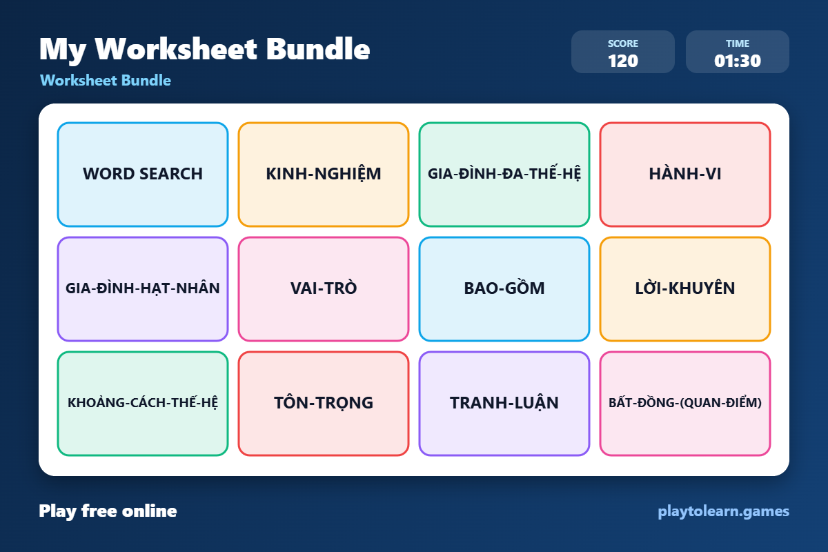 👨‍👩‍👧‍👦 Family Members worksheet bundle — printable worksheet preview — for Pre-K