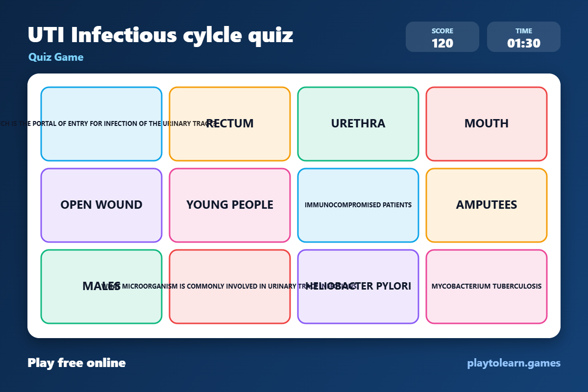 🧪 Science quiz game — printable worksheet preview — for College