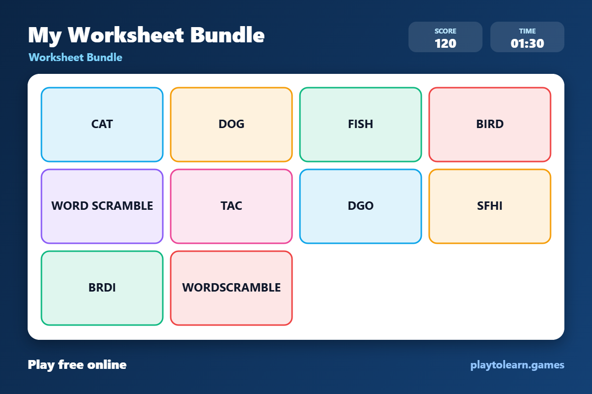 🏫 Classroom Objects worksheet bundle — printable worksheet preview — for 2nd Grade