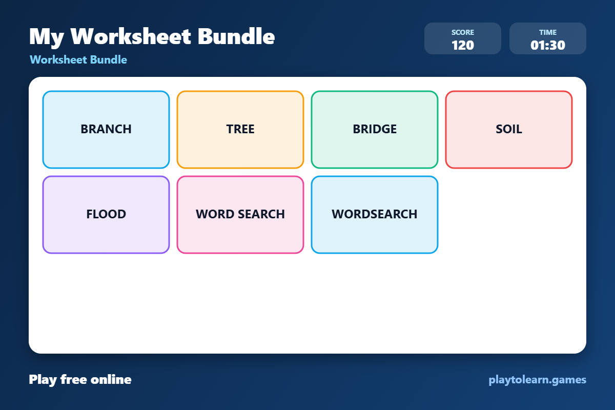 🏝️ Beach & Ocean worksheet bundle — printable worksheet preview — for 5th Grade