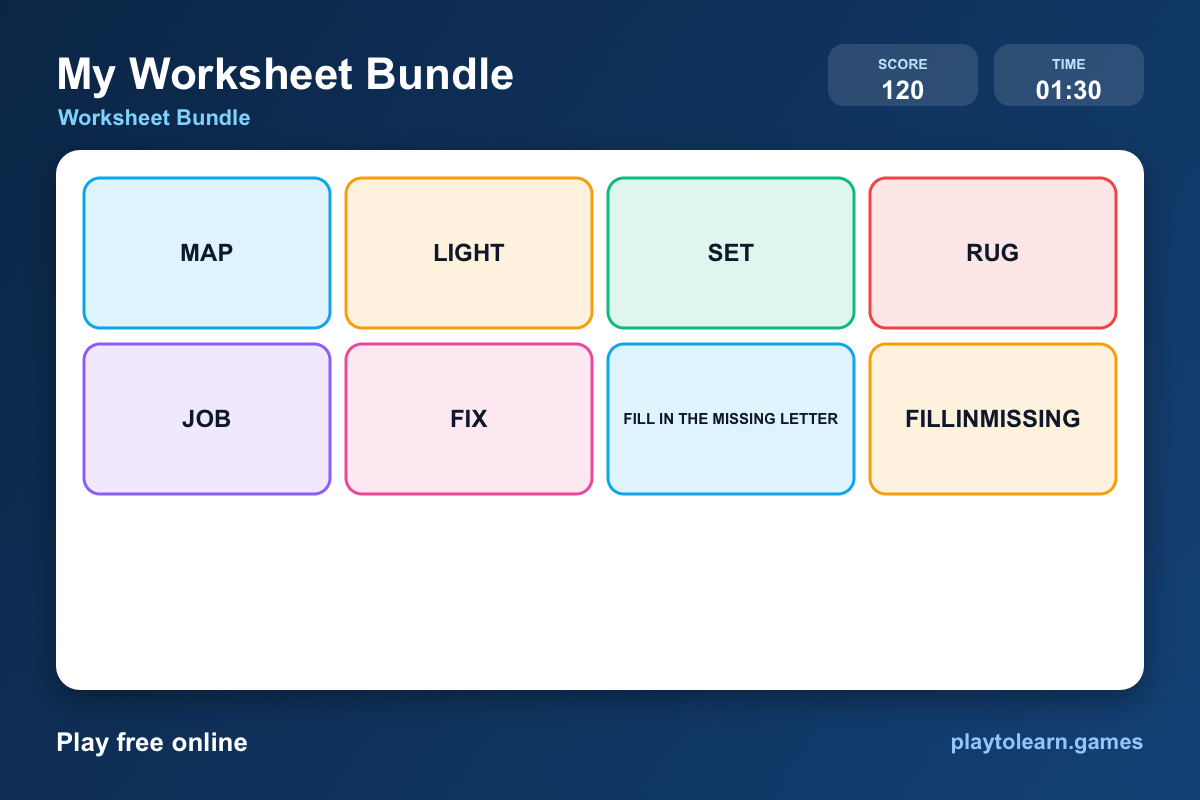 🏝️ Beach & Ocean worksheet bundle — printable worksheet preview — for Kindergarten