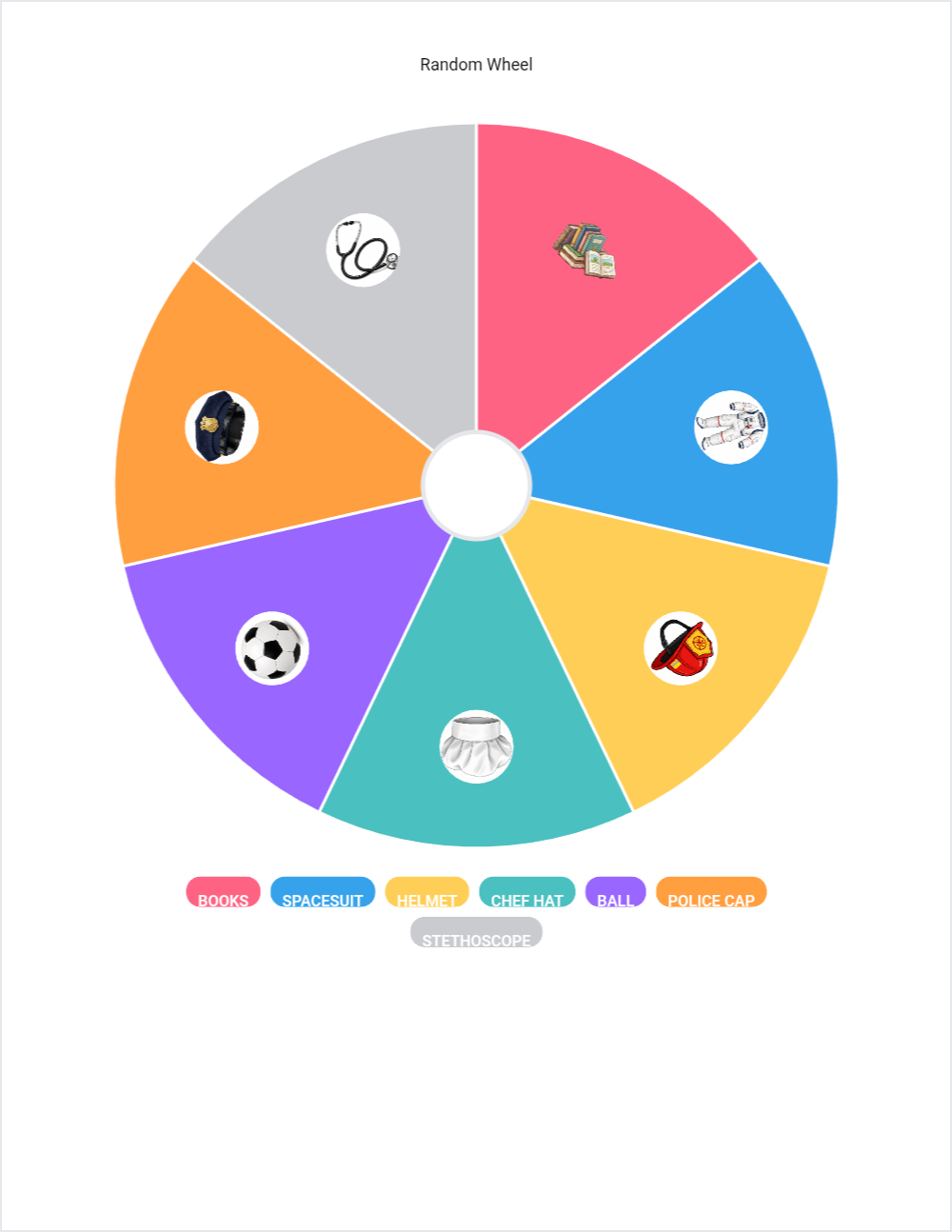 JOBS randomwheel — printable worksheet preview — for 1st Grade