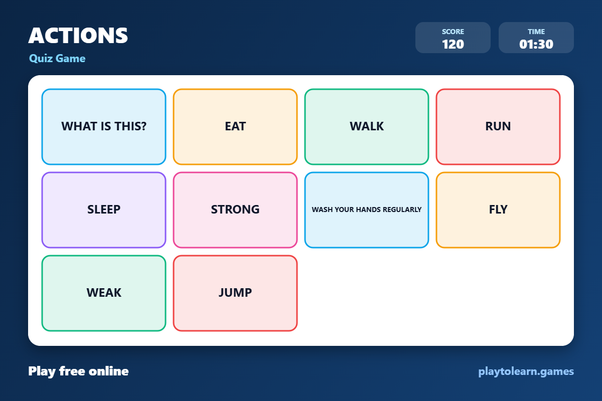 ⏰ Daily Routines quiz game — printable worksheet preview — for Pre-K